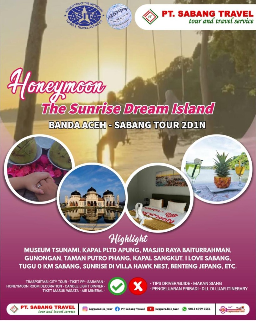 Honeymoon The Sunrise Dream Island (Banda Aceh - Sabang 2D1N)